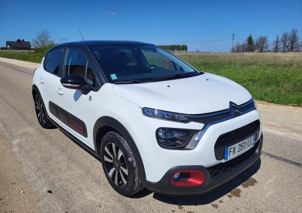 Citroen C3 cena 47900 przebieg: 17000, rok produkcji 2021 z Kłobuck małe 326